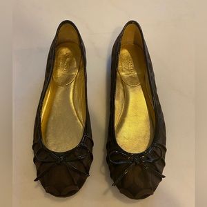 Coach Signature Ballerina Flats - Size 8